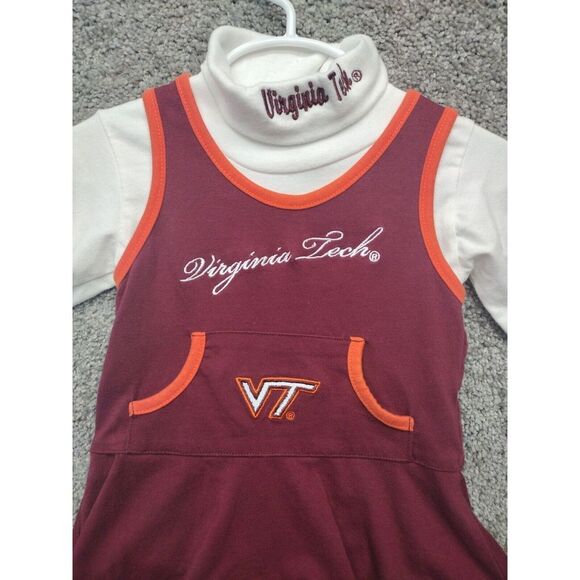 Virginia Tech Cheerleading Outfit Size 18 Months... Hokies...Big Logo - ADORABLE - Picture 2 of 10